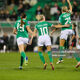 Julie-Ann Russell celebrating scoring Ireland's opening goal against Georgia in Tallaght Stadium, 29 October 2024