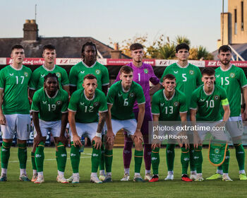 Ireland U21 squad vs Turkey