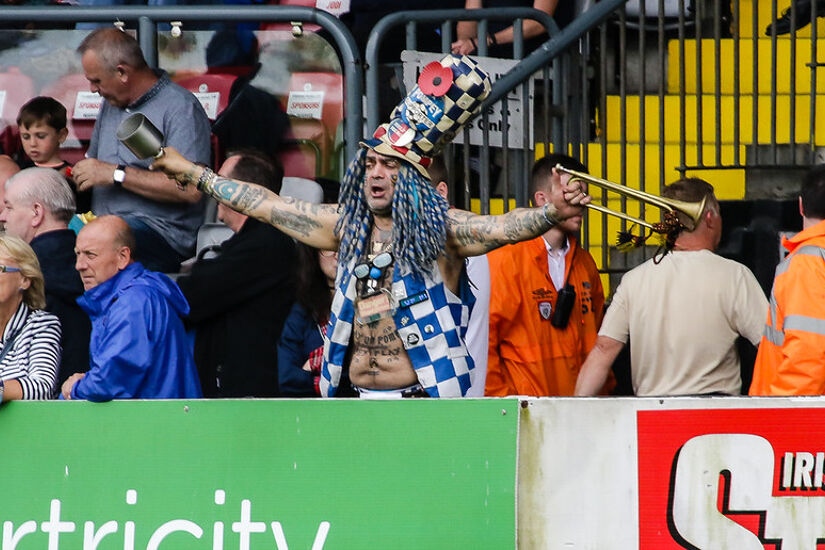 Portsmouth fan at a game