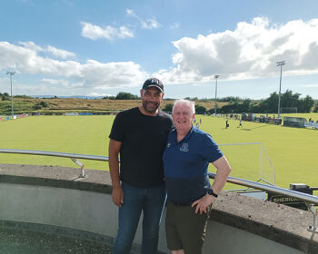 Pete Kelly and Paul Osam at the Galway Cup
