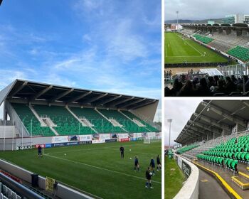 The two tone green seating style (shown left in North Stand) is being replicated in the West and East Stands at Tallaght Stadium with the installation of 6,000 new seats