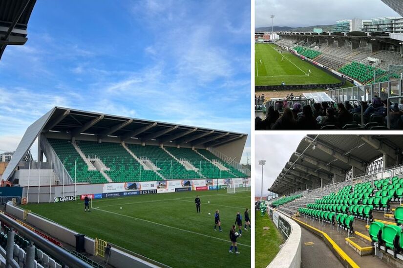 The two tone green seating style (shown left in North Stand) is being replicated in the West and East Stands at Tallaght Stadium with the installation of 6,000 new seats