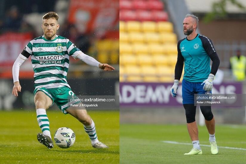 Jack Byrne and Alan Mannus