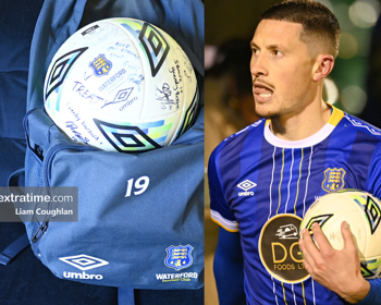 Rónán Coughlan claimed the match ball on Monday and got his teammates to sign the historic ball