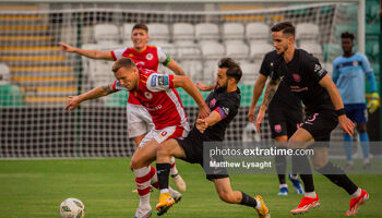 Jamie Lennon in action against Sabah