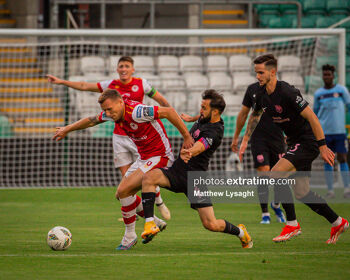 Jamie Lennon in action against Sabah