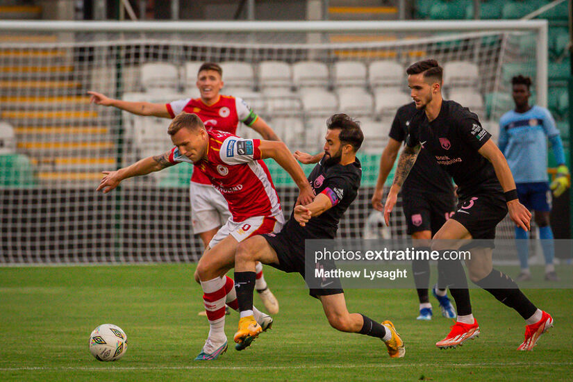 Jamie Lennon in action against Sabah