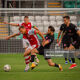 Jamie Lennon in action against Sabah