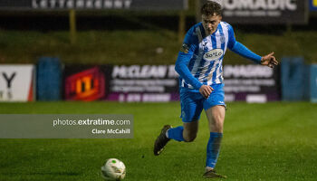 Shane McMonagle in action for Finn Harps against Cork City