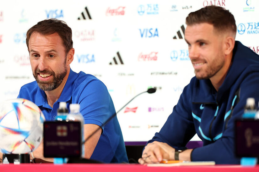 Gareth Southgate (left) and Jordan Henderson