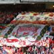 Liverpool flag in Anfield