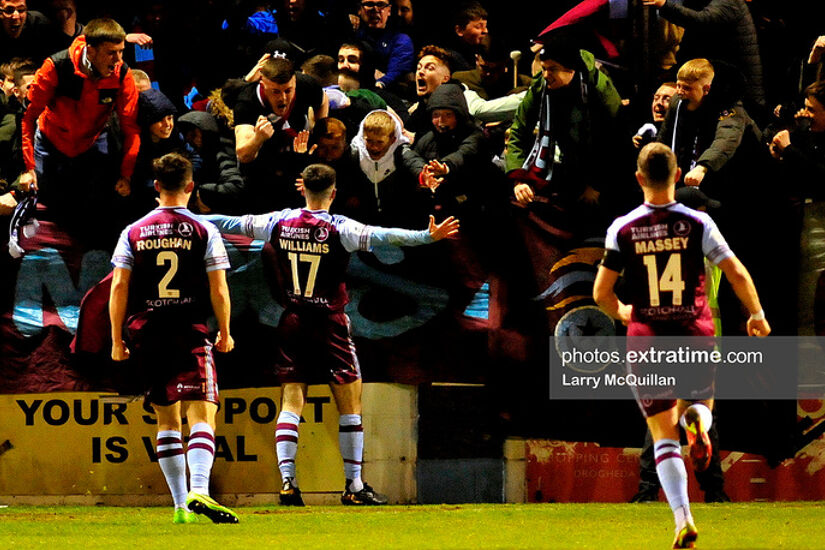 Dean Williams scores for Drogheda United