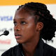 Linda Caicedo of Colombia answers questions from the media during the Colombia Press Conference on July 24, 2023 in Sydney.
