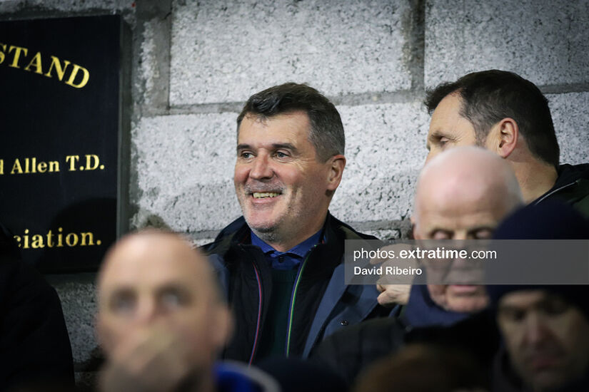 Cork, Ireland. 17 February, 2023. Roy Keane at the League of Ireland Premier Divison match between Cork City FC and Bohemians FC at Turner's Cross.