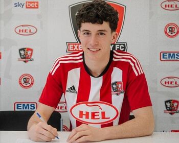 Charlie Cummins signs pro contract with Exeter City