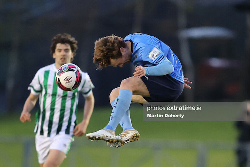 Action from the UCD Bowl during Friday's scoreless draw