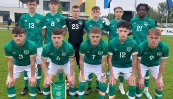 The Ireland Under-16 team from the game