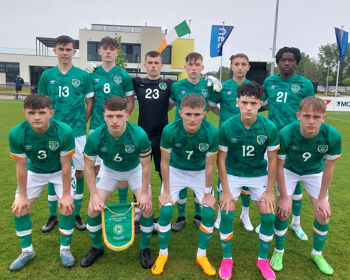 The Ireland Under-16 team from the game