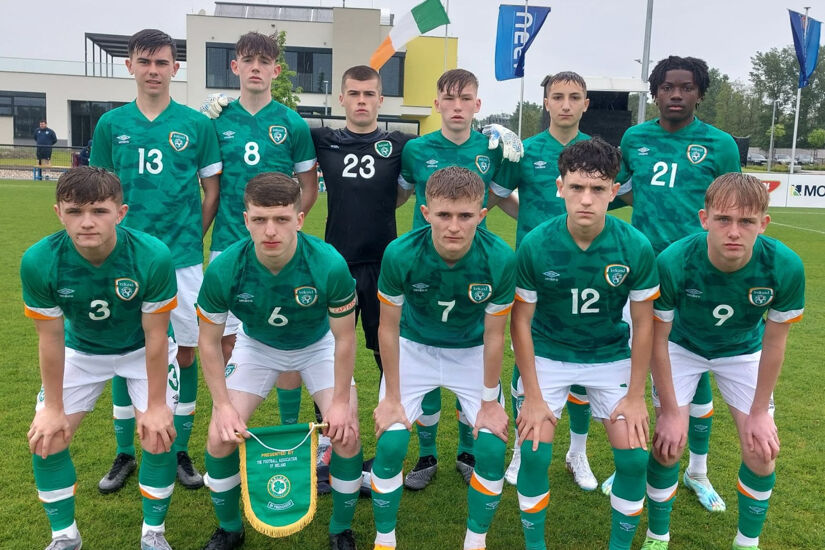 The Ireland Under-16 team from the game