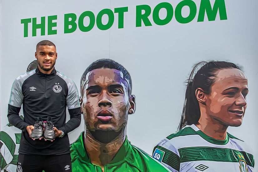 Gavin Bazunu at The Boot Room in Rovers' Academy at their Roadstone base in Kingswood