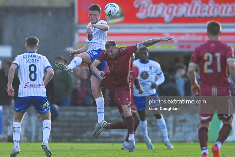 Stephen Walsh in action for Galway United.