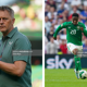 Ireland boss Heimir Halgrimsson (left) and winger Chiedozie Ogbene