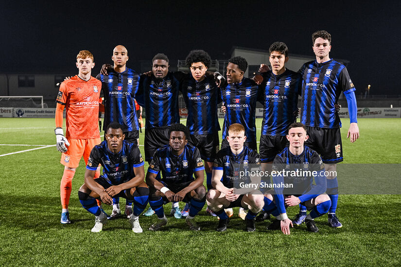 Athlone Town starting lineup from their 1-0 home defeat to Waterford in March