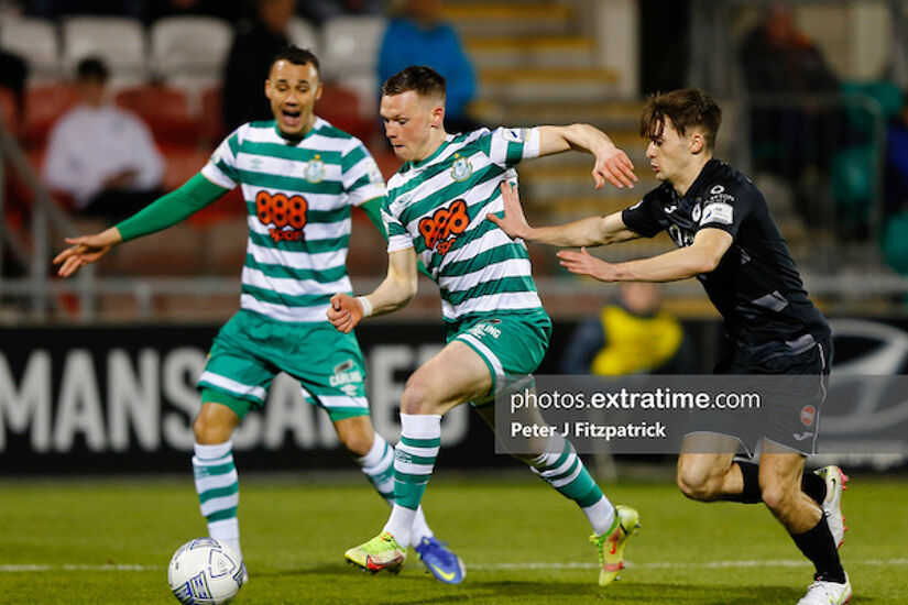 Andy Lyons won the Hoops the second half penalty