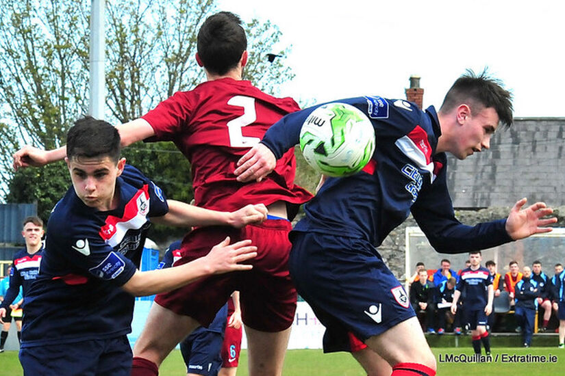 Longford Under 19s in action against Drogheda
