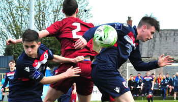 Longford Under 19s in action against Drogheda
