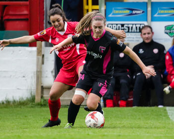 Emma Hansberry in action for Wexford Youths.