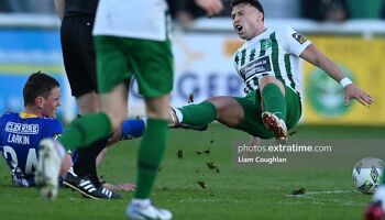 Chris Lyons in action for Bray Wanderers against Waterford last April