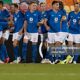 Molde celebrate their goal against Dundalk in the 2020 Europa League