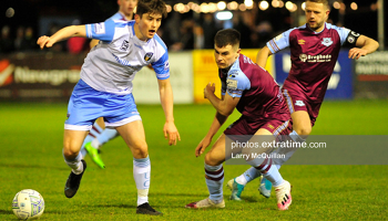 Action from the Drogheda United v UCD game on Friday, 4 March 2022.