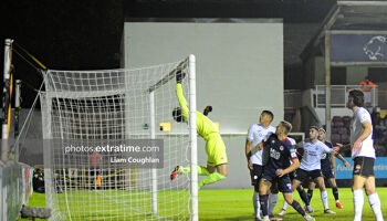 Action from Sligo Rovers' 3-0 win over Pats in Inchicore