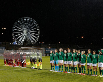 Ireland ahead of kick-off against Georgia in last November's 11-0 win over Georgia in Tallaght