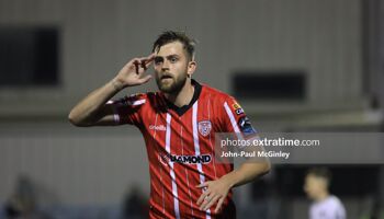 Will Patching netted a brace for Derry City against Dundalk
