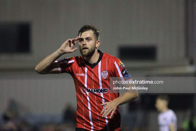 Will Patching netted a brace for Derry City against Dundalk