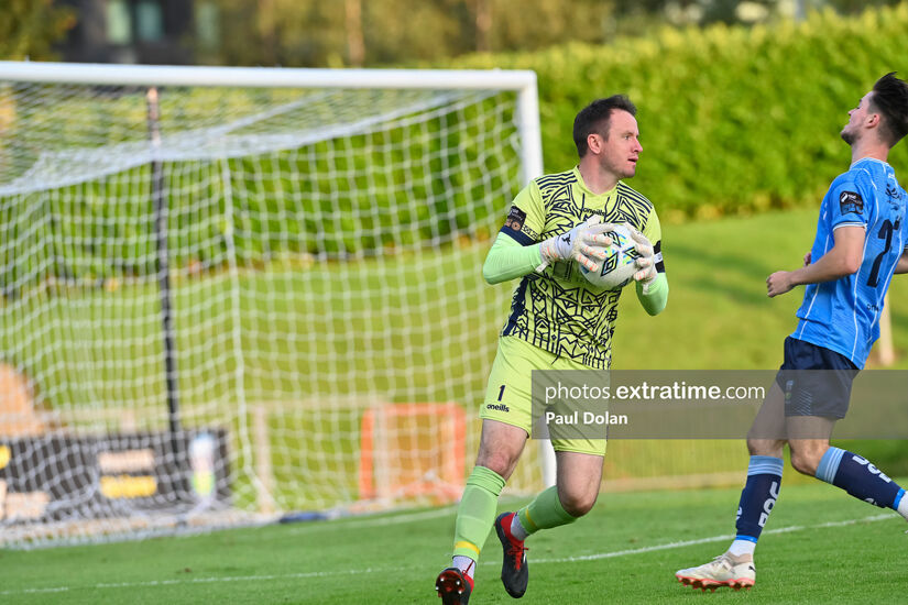 Brendan Clarke in action for Galway United during the 2023 season.