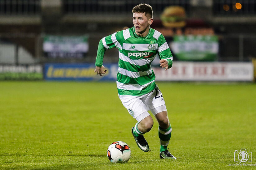 James Doona in action for Shamrock Rovers against UCD in a pre-season friendly at Tallaght Stadium in 2017