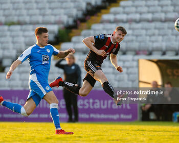 Ryan Swan in action for Bohemians