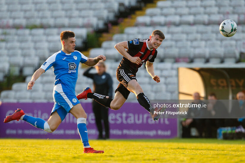 Ryan Swan in action for Bohemians