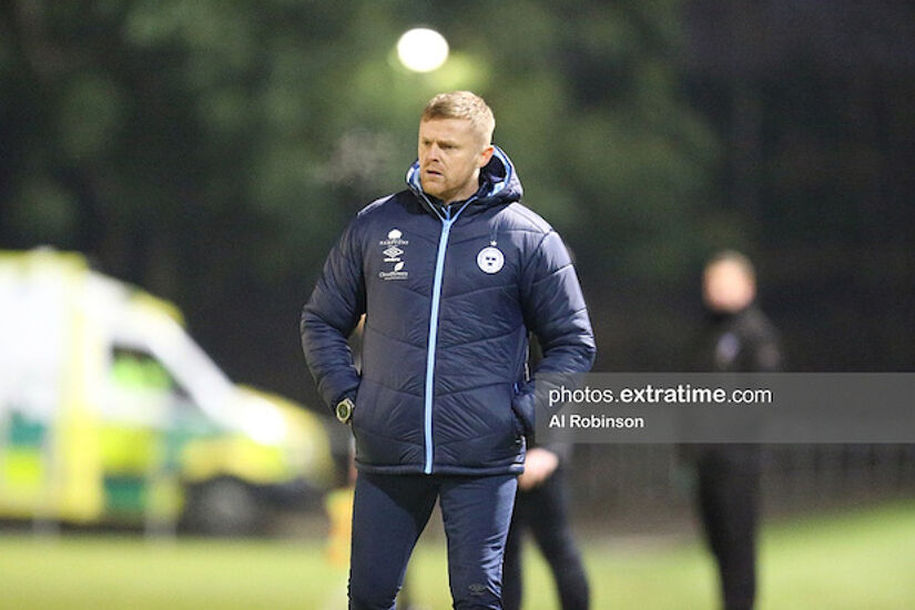 Damien Duff managed Shelbourne for the first time in competitive action on Friday night