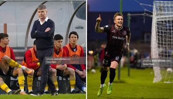 St Pat's boss Stephen Kenny (left) was left disappointed late on as Danny Grant (right) scored a late leveller for Bohemians at Dalymount Park