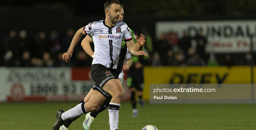 Robbie Benson was unlucky not to score against former side UCD at Oriel Park