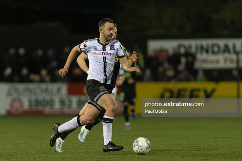 Robbie Benson was unlucky not to score against former side UCD at Oriel Park