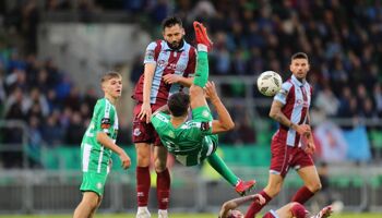 Action from the game between Bray and Drogheda United