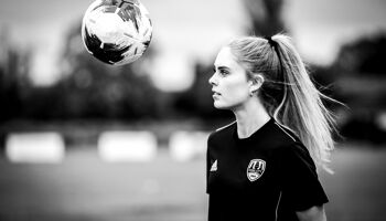 Cork City's Zara Foley trains in isolation during the Covid-19 pandemic break in 2020.