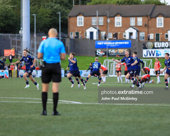 Saints celebrate their penalty shoot-out win