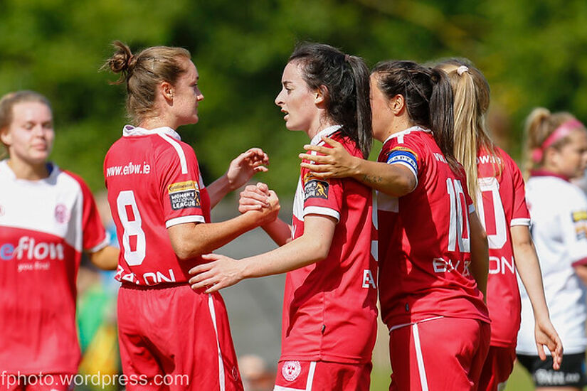 Roma McLaughlin playing for Shelbourne in 2018